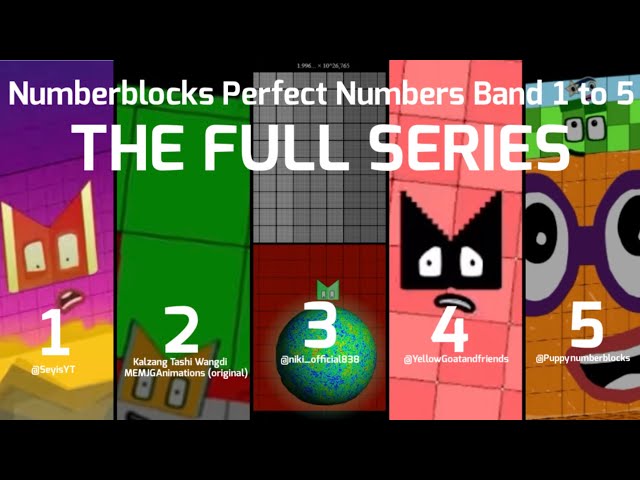 Numberblocks Perfect Numbers Band 1 to 5 (FULL SERIES) (2nd Most Popular Video 🥈)