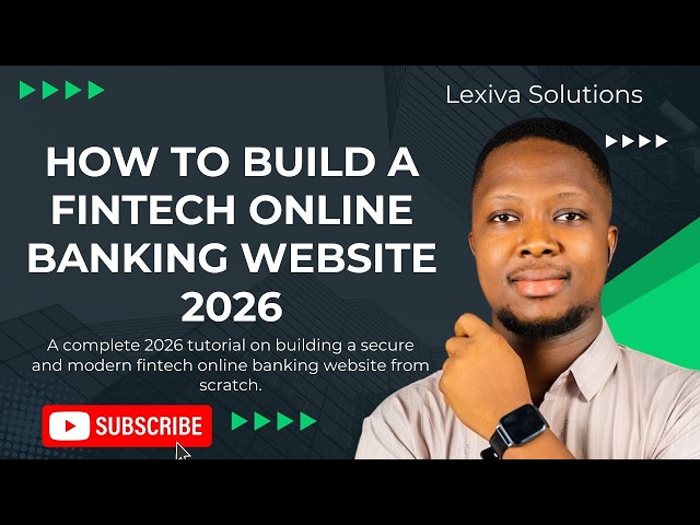 How to build a fintech Online Banking Website 2026 | Step by Step Guide 2026