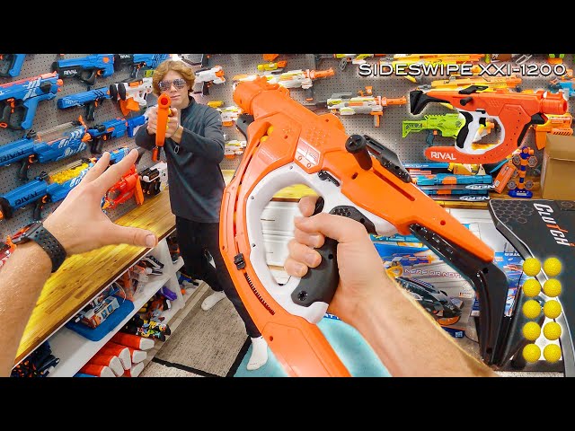 NERF RIVAL CURVESHOT BATTLE!