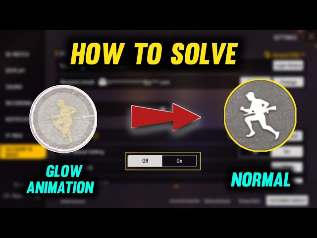 How To Solve Glow Button Animation In Free Fire ? Yellow Glow Button FF 