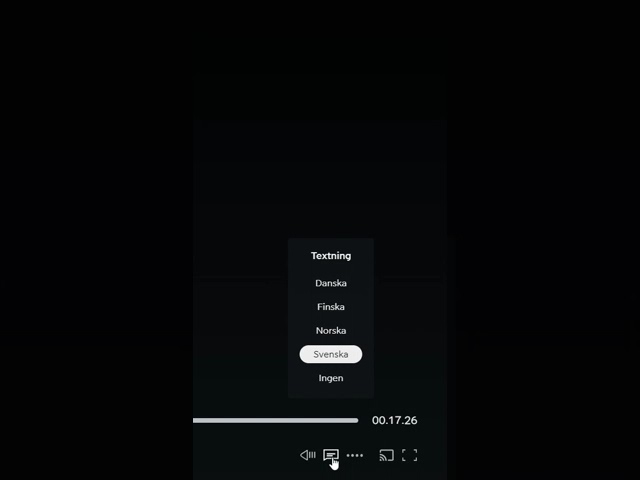 In swedish only: Viaplay - ändra/aktivera undertextning - inget ljud