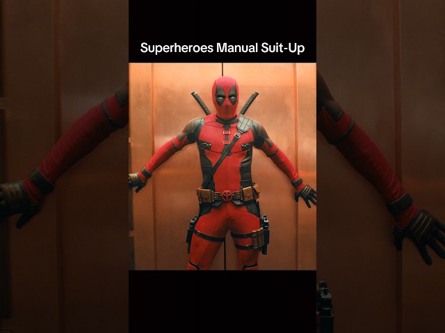 Superheroes Manual Suit-Up ☠️ #shorts