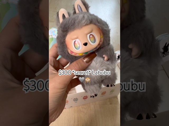 $300 Secret LABUBU *asmr* unboxing🙈🩶#unboxing #labubu #secret #asmr