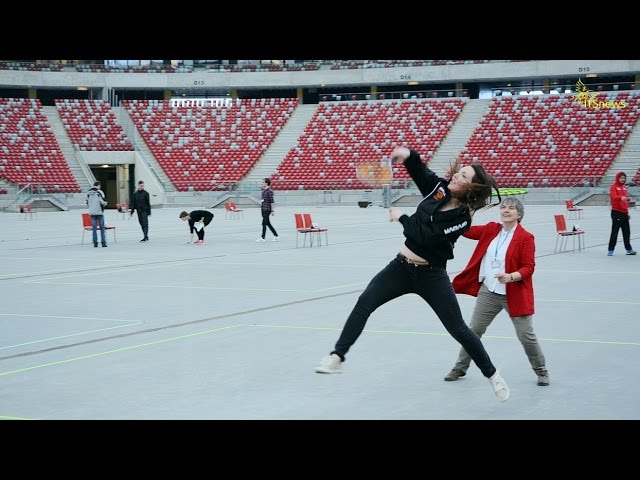 CROSSMINTON na Narodowym. Spidminton, speed badminton, zasady gry, mistrzynie.