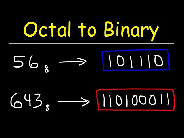 Octal to Binary Conversion | Computer Science