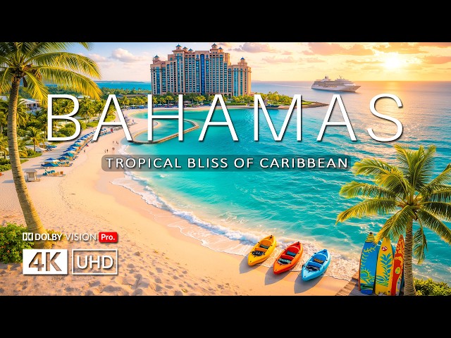 Bahamas 4K Drone Footage 🌴 Caribbean Paradise | Turquoise Beaches & Crystal Clear Waters (Ultra HD)
