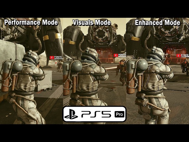 Starfield - PS5 PRO Frame Rate Performance ALL MODES (120hz VRR)