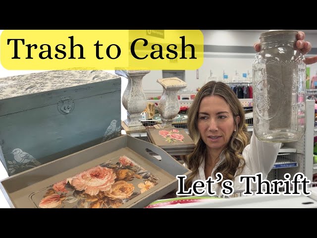 Goodwill Trash to Cash - Thrift Home Decor - Flipping for a Profit 