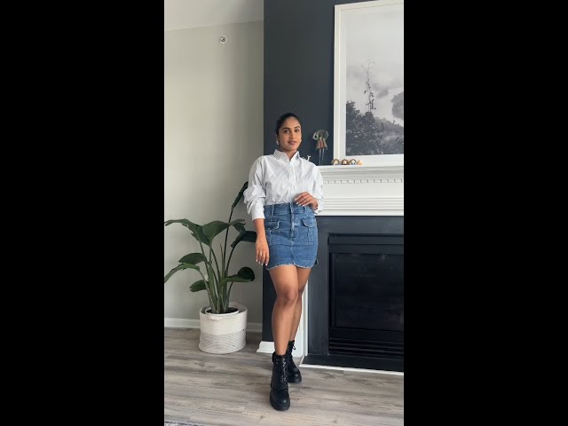 How to Style the Denim Skirt Trend