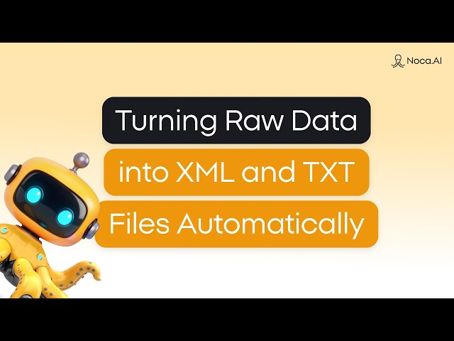 Turning Raw Data into XML and TXT Files Automatically