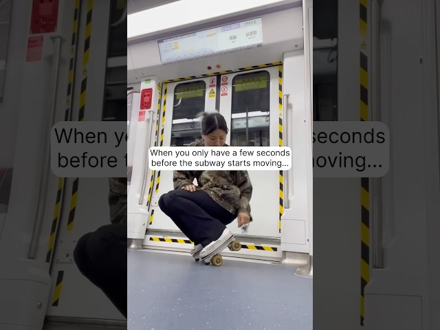 Real life Subway Surfers... 🏄 🛼 #Flaneurz #rollerskates #skating #skatelife