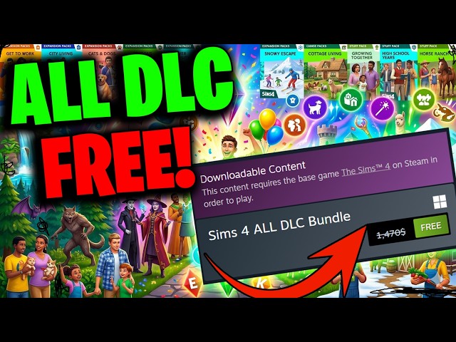 How to get Sims 4 Packs for FREE 🔥 Sims 4 ALL DLC FREE 2026 ✅ Tutorial