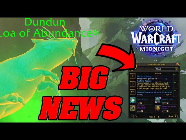 BIG News For Midnight WoW! Patch 12.0.5
