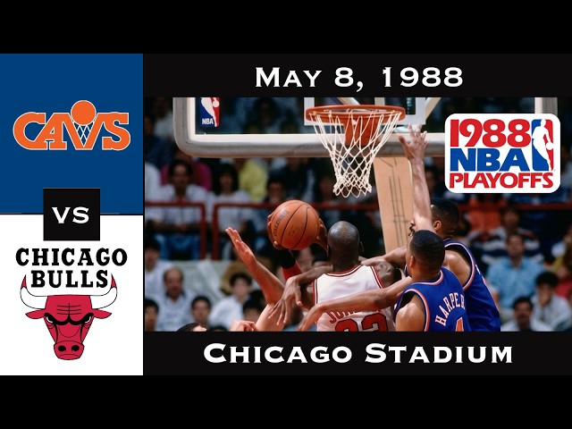 Full Game: Judgment Day for the MVP | Bulls vs Cavaliers ECR1G5 | (May 8, 1988)