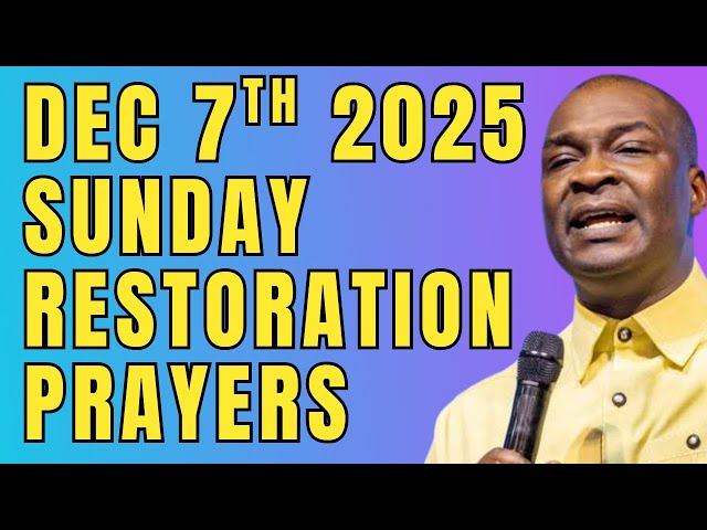 This Sunday Dec 7th Pray For Restoration & Open Doors In Your Life