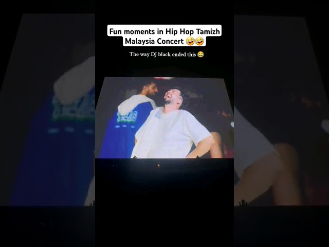 Dj Black counter 🤣🤣 Hip Hop Tamizha Malaysia Concert #hiphoptamizha #malaysia #concert #trending