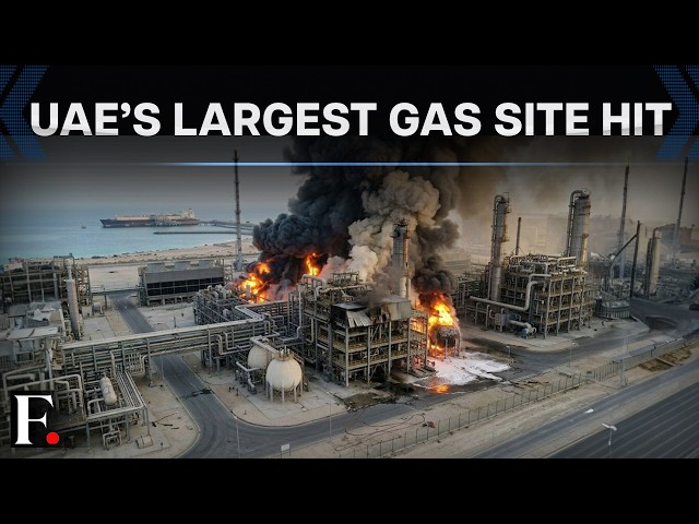 Iran's Strikes at UAE Trigger Fire at its Largest Gas Site in Abu Dhabi and Halts Operations | N18G
