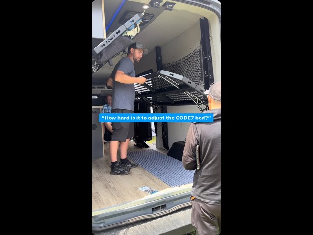 Revolutionizing Van Life: Adjusting the Code 7 Bed in Seconds! 🚐 🏔