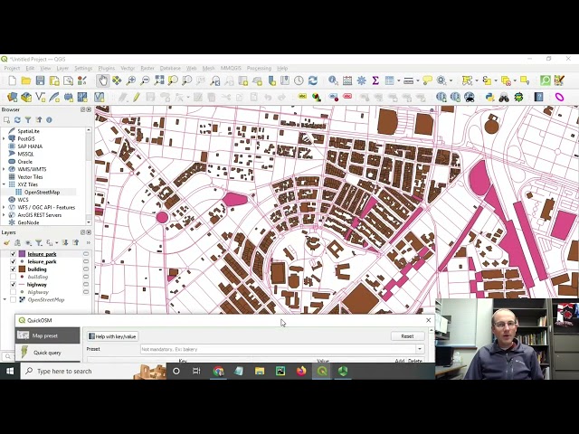 Downloading OpenStreetMap data using QGIS and QuickOSM