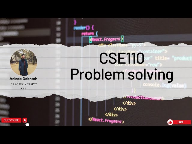 Problem-Solving Class | CSE110 | previous semester Final Question | BRACU