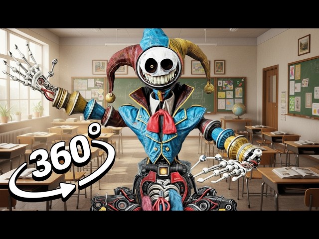 Poppy Playtime Chapter 5 Prototype Breaks Into Your School | 360° VR