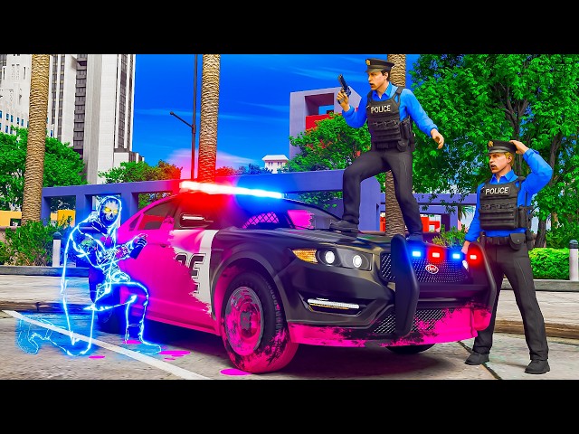 Spray Paint Cop Cars As Invisible Man In GTA 5 RP