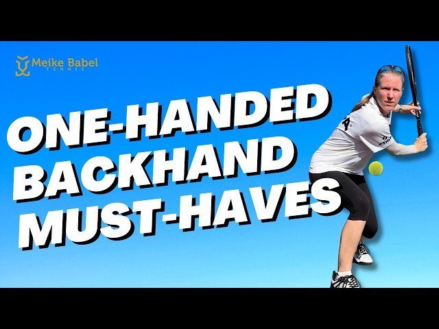 One-handed Tennis Backhand Fundamentals EVERY Player Needs!