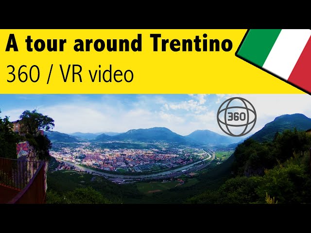 360/VR travel video tour - What to do in Trentino. Mines, mountains, waterfalls and museum visits!