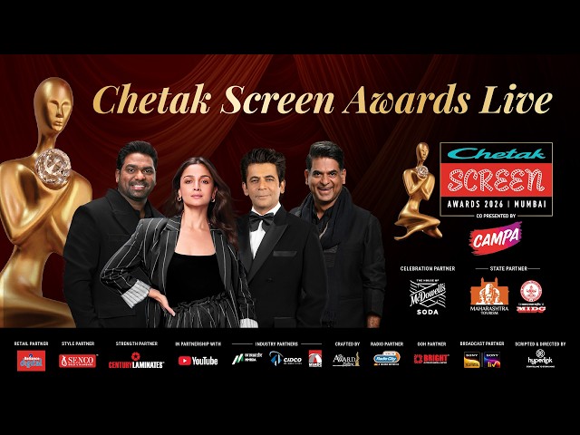 Chetak Screen Awards 2026 LIVE: India’s Most Credible Film Awards Are Back | Screen Awards Live