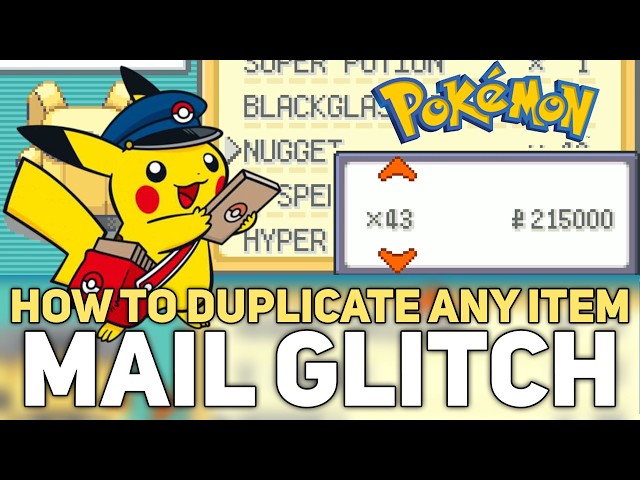 How To Duplicate Items (Mail Glitch Guide) Pokemon Fire Red & Leaf Green