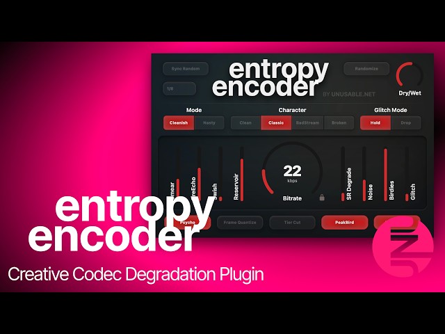 Entropy Encoder -  Psychoacoustic Codec Emulation Plugin - Walk Through
