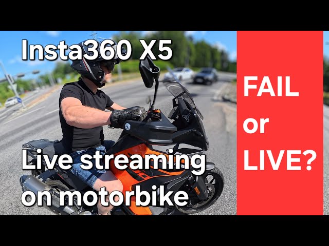Can You Live Stream from a Motorbike with Insta360 X5? Let's find out.