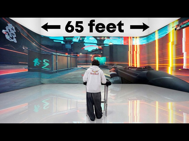 Playing VALORANT on the BIGGEST screen