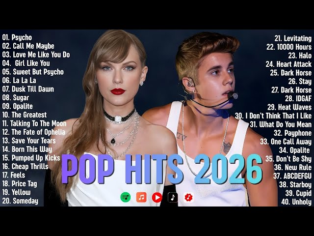 Billboard Hot 50 This Week🍒🔥Trending Pop Hits |Justin Bieber, Taylor Swift, Selena Gomez, Ed Sheeran