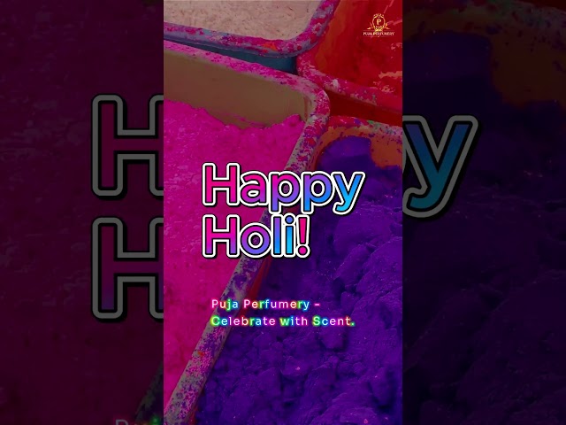 Experience the Essence of Holi with Puja Perfumery's Essential Oils! 🎨✨