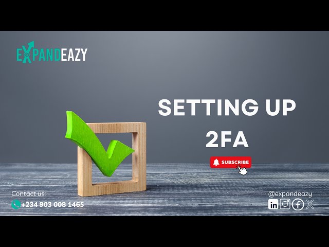 Setting Up 2FA