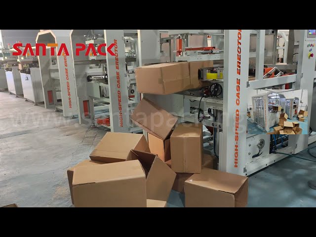 #shorts Classic high speed case erector testing after installed,automatic packing machine-Santa Pack