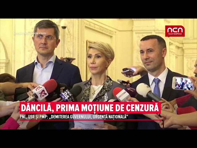 Dancila, prima motiune de cenzura