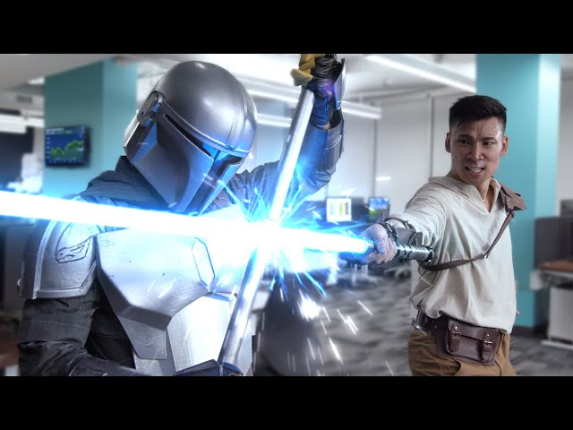 Nerf Star Wars 3: Office Jedi vs The Mandalorian