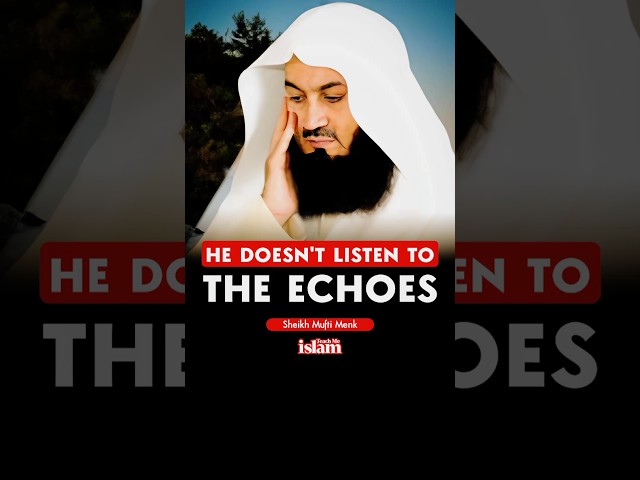 This is what Noah (Pbuh) told his son but he doesn't listen #mufti #muftimenk