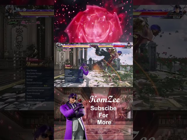 Lee Full Stage Combo | Tekken 8 #tekken #tekken8 #lee #fgc #combo #guide  #gaming