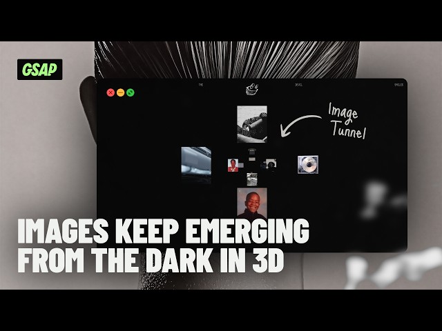 I Let GSAP Dig a 3D Image Slider Tunnel and It Refused to Stop Scrolling (Infinite Scroll)