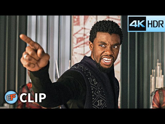 T'Challa "Get This Man a Shield" Scene | Avengers Infinity War (2018) IMAX 4K HDR Movie Clip
