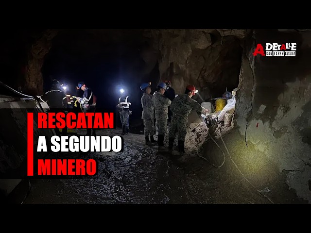 RESCATAN A MINERO | Uno de los tres mineros atrapados en Rosario, Sinaloa, fue rescatado este martes