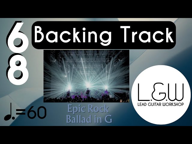 Backing Track G Major 6/8 Epic Rock Ballad
