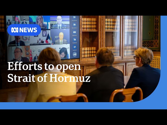 Foreign ministers from more than 40 countries discuss opening of Strait of Hormuz | ABC NEWS