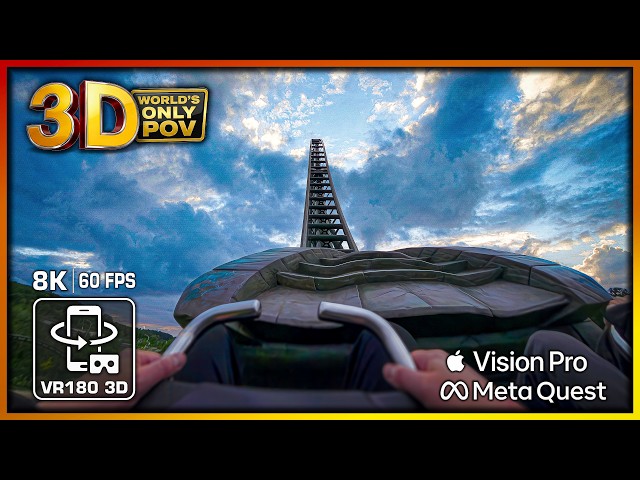 15x EJECTOR AIRTIME WORLD RECORD! Kondaa 8K: The Most INTENSE Roller Coaster VR180 spatial POV 60fps