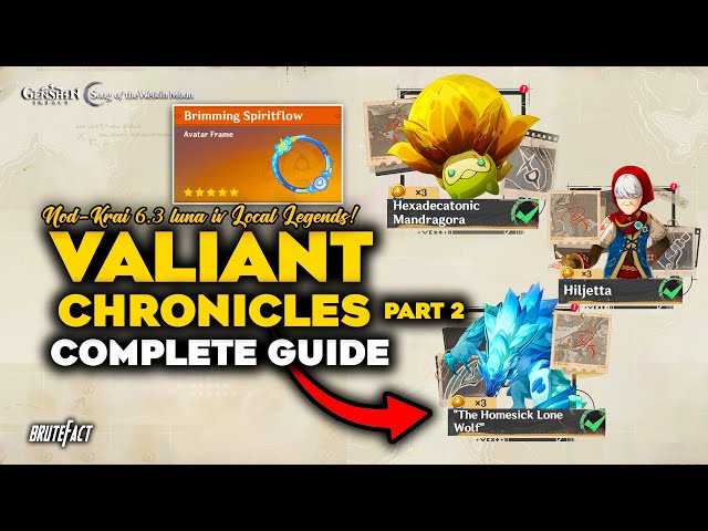 Valiant Chronicles PART 2 Complete Guide | New 3 Nod-Krai Local Legends | Genshin Impact 6.3 Luna IV