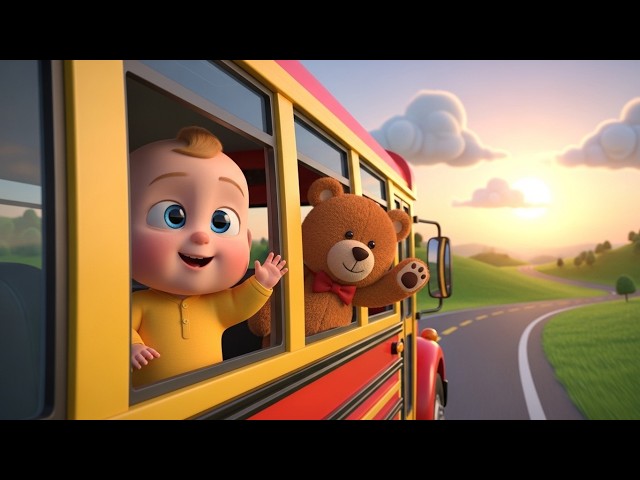 Beep Beep School Bus Ride 🚌 | School Bus Song for Kids & Toddlers | Fun Transport Learning Rhyme