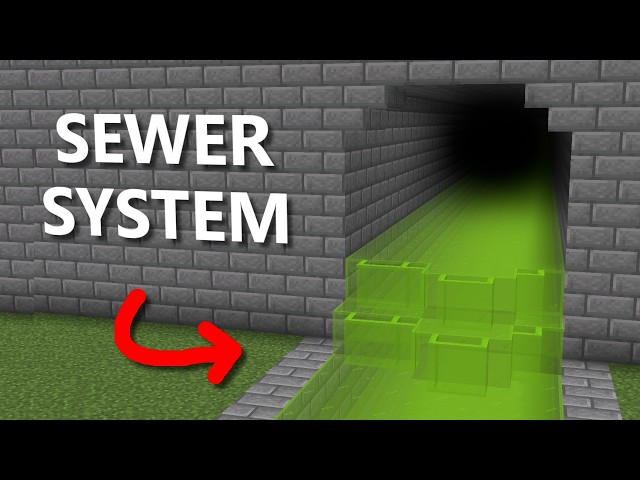 Minecraft: 15+ Sewer Build Hacks!